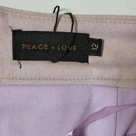 Women's Missguided Faux Suede Buckle Lace Up Mini Lilac Skirt - Picture 4 of 11